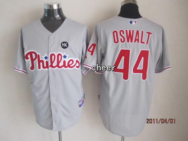 MLB Jerseys Philadelphia Phillies #44 oswalt grey Jerseys