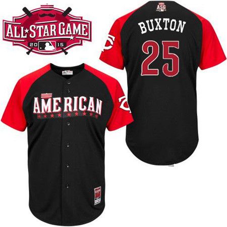 Men's American League Minnesota Twins #25 Byron Buxton 2015 MLB All-Star Black Jersey