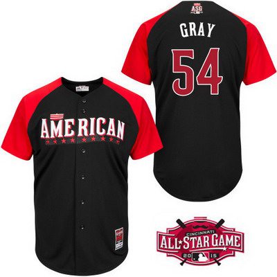 Men's American League Oakland Athletics #54 Sonny Gray 2015 MLB All-Star Black Jersey