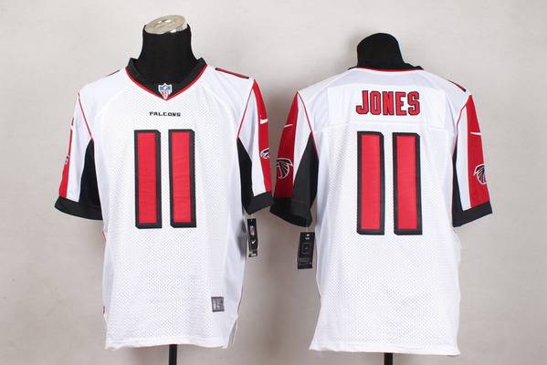 Men's Atlanta Falcons #11 Julio Jones Nike White Elite Jersey