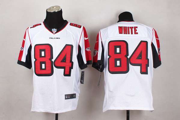 Men's Atlanta Falcons #84 Roddy White Nike White Elite Jersey