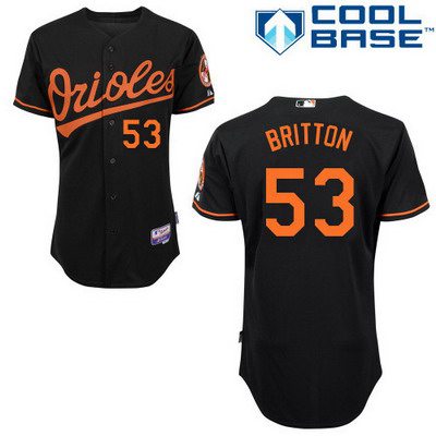 Men's Baltimore Orioles #53 Zach Britton Black Jersey