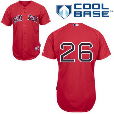 Men's Boston Red Sox #26 Brock Holt Red Jersey