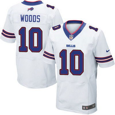 Men's Buffalo Bills #10 Robert Woods 2013 Nike White Elite Jersey
