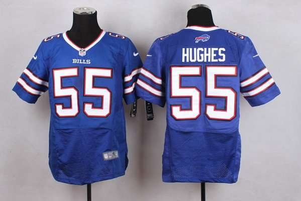 Men's Buffalo Bills #55 Jerry Hughes 2013 Nike Light Blue Elite Jersey