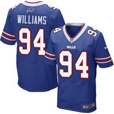 Men's Buffalo Bills #94 Mario Williams 2013 Nike Light Blue Elite Jersey