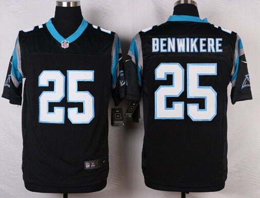 Men's Carolina Panthers #25 Bene Benwikere Black Team Color NFL Nike Elite Jersey
