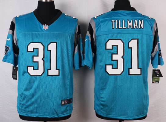 Men's Carolina Panthers #31 Charles Tillman Light Blue Alternate NFL Nike Elite Jersey