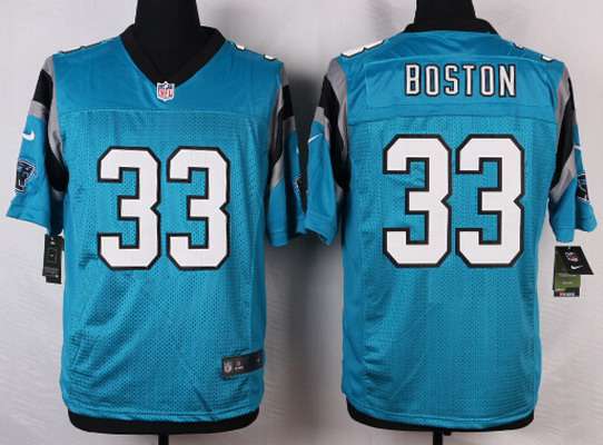 Men's Carolina Panthers #33 Tre Boston Light Blue Alternate NFL Nike Elite Jersey