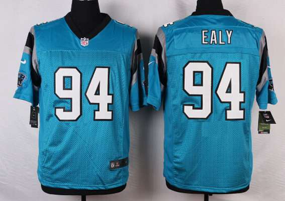 Men's Carolina Panthers #94 Kony Ealy Light Blue Alternate NFL Nike Elite Jersey