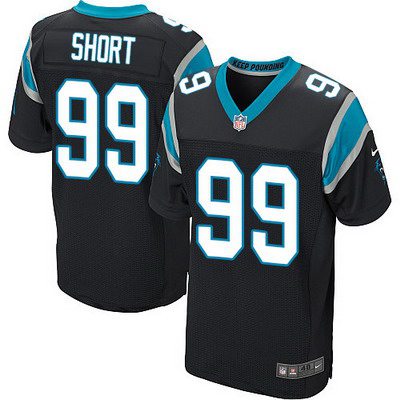 Men's Carolina Panthers #99 Kawann Short Black Team Color NFL Nike Elite Jersey
