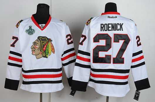 Men's Chicago Blackhawks #27 Jeremy Roenick White Jersey