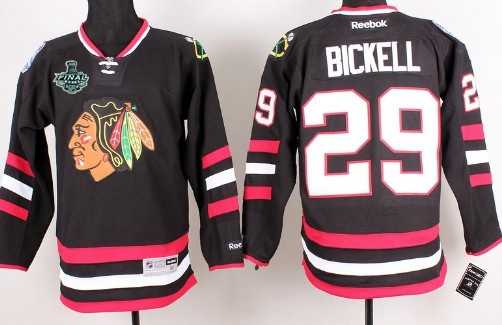 Men's Chicago Blackhawks #29 Bryan Bickell 2015 Stanley Cup 2014 Stadium Series Black Jersey