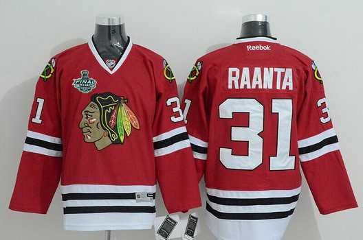 Men's Chicago Blackhawks #31 Antti Raanta Red Jersey
