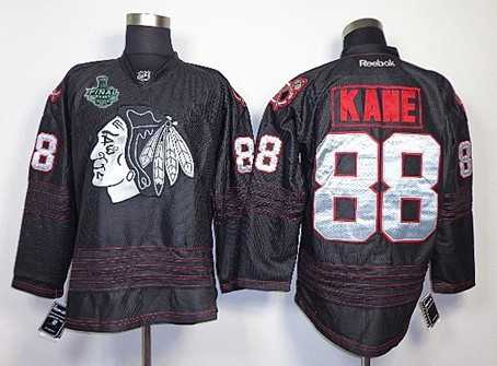 Men's Chicago Blackhawks #88 Patrick Kane 2013 Black Ice Jersey