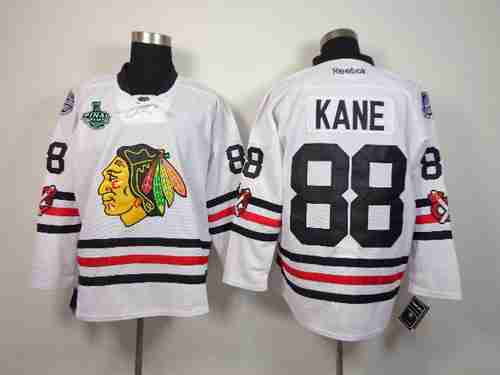 Men's Chicago Blackhawks #88 Patrick Kane 2015 Stanley Cup 2015 Winter Classic White Jersey