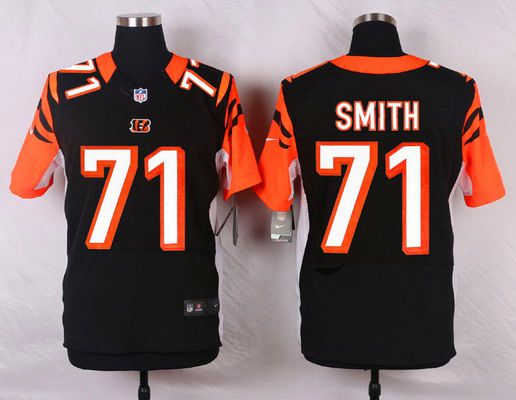 Men's Cincinnati Bengals #71 Andre Smith Black Team Color NFL Nike Elite Jersey