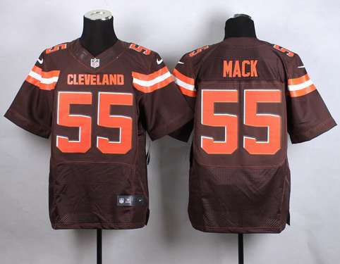 Men's Cleveland Browns #55 Alex Mack 2015 Nike Brown Elite Jersey
