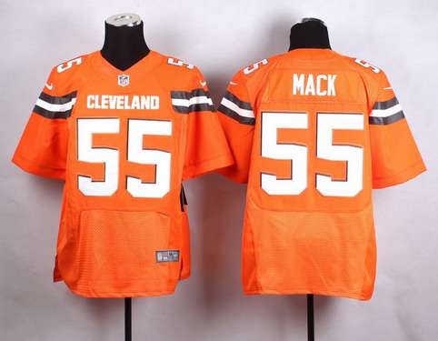 Men's Cleveland Browns #55 Alex Mack 2015 Nike Orange Elite Jersey