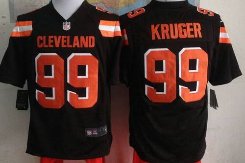 Men's Cleveland Browns #99 Paul Kruger 2015 Nike Brown Game Jersey