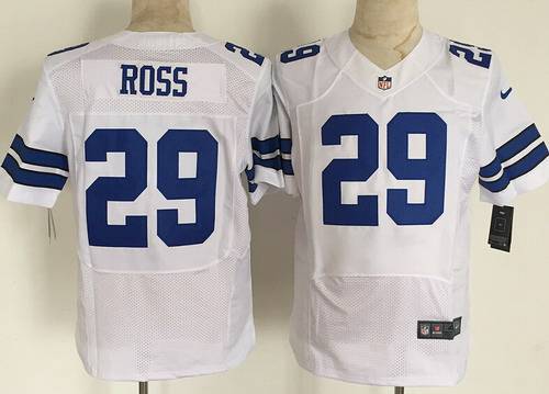 Men's Dallas Cowboys #29 Joel Ross Nike White Elite Jersey
