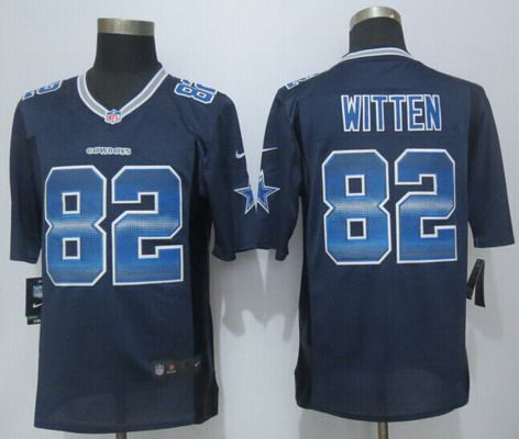 Men's Dallas Cowboys #82 Jason Witten Navy Blue Strobe 2015 NFL Nike Fashion Jersey