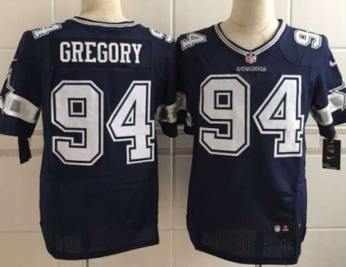 Men's Dallas Cowboys #94 Randy Gregory Nike Blue Elite Jersey