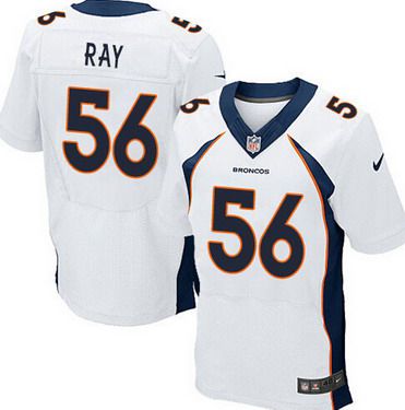 Men's Denver Broncos #56 Shane Ray 2013 Nike White Elite Jersey