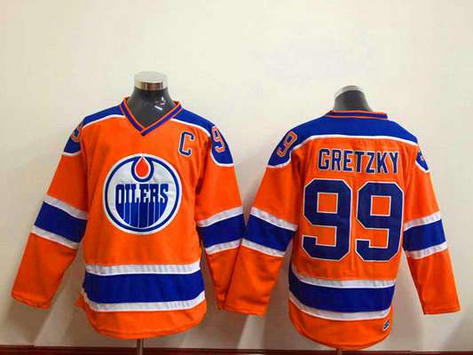 Men's Edmonton Oilers #99 Wayne Gretzky 2015 Orange Jersey