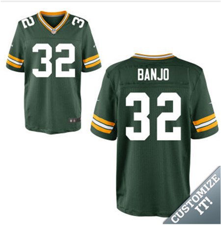Men's Green Bay Packers #32 Chris Banjo Green Elite Jersey