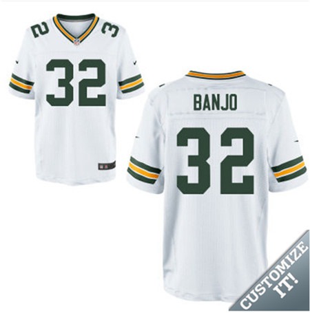 Men's Green Bay Packers #32 Chris Banjo White Elite Jersey