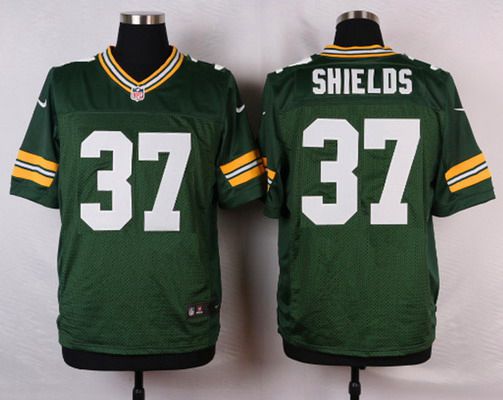 Men's Green Bay Packers #37 Sam Shields Green Team Color NFL Nike Elite Jersey