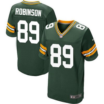Men's Green Bay Packers #89 Dave Robinson Green Team Color NFL Nike Elite Jersey