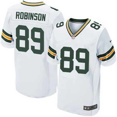 Men's Green Bay Packers #89 Dave Robinson White Road NFL Nike Elite Jersey