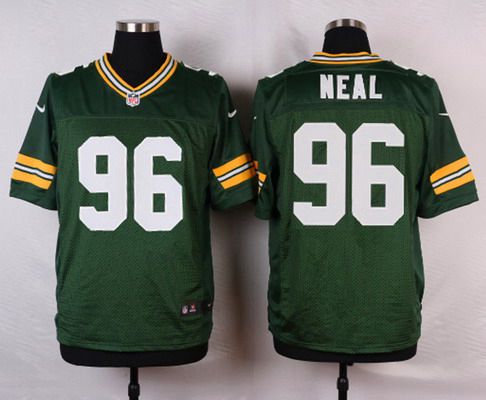 Men's Green Bay Packers #96 Mike Neal Green Team Color NFL Nike Elite Jersey