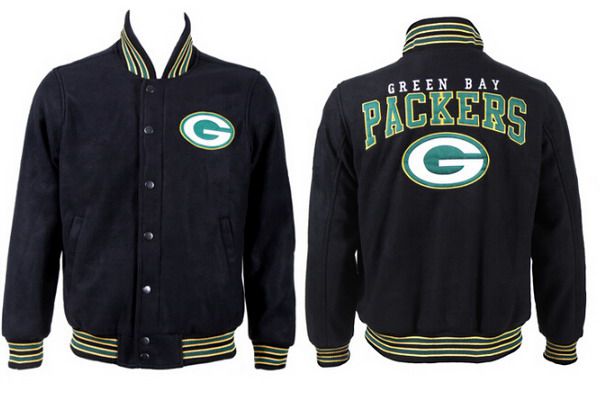 Men's Green Bay Packers Black Jacket FY