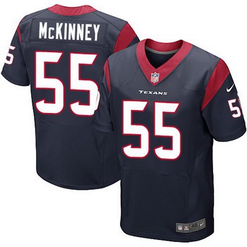 Men's Houston Texans #55 Benardrick McKinney Navy Blue Team Color NFL Nike Elite Jersey