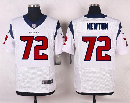 Men's Houston Texans #72 Derek Newton White Road NFL Nike Elite Jersey