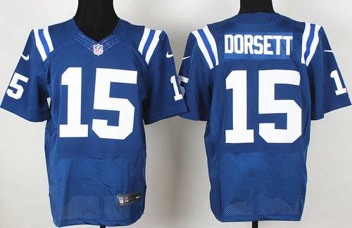 Men's Indianapolis Colts #15 Phillip Dorsett Nike Blue Elite Jersey