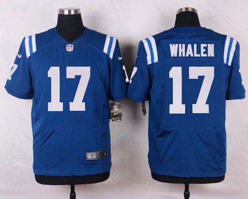 Men's Indianapolis Colts #17 Griff Whalen Royal Blue Team Color NFL Nike Elite Jersey
