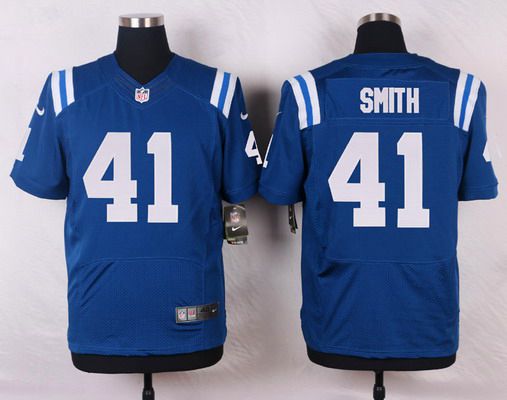 Men's Indianapolis Colts #41 Robert Smith Royal Blue Team Color NFL Nike Elite Jersey