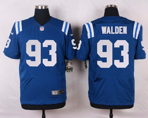 Men's Indianapolis Colts #93 Erik Walden Royal Blue Team Color NFL Nike Elite Jersey