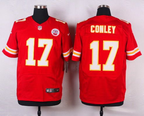 Men's Kansas City Chiefs #17 Chris Conley Red Team Color NFL Nike Elite Jersey
