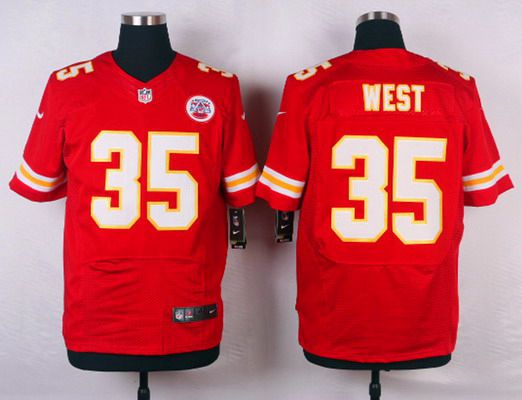 Men's Kansas City Chiefs #35 Charcandrick West Red Team Color NFL Nike Elite Jersey