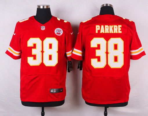 Men's Kansas City Chiefs #38 Ron Parker Red Team Color NFL Nike Elite Jersey