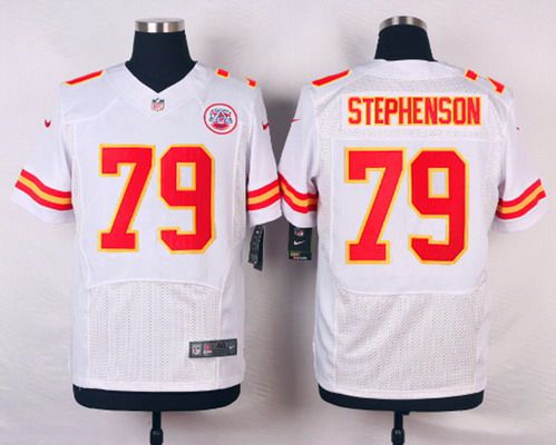 Men's Kansas City Chiefs #79 Donald Stephenson White Road NFL Nike Elite Jersey
