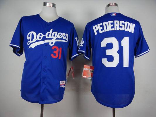 Men's Los Angeles Dodgers #31 Joc Pederson Blue Jersey