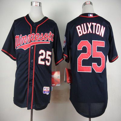 Men's Minnesota Twins #25 Byron Buxton New Navy Blue Jersey