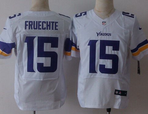 Men's Minnesota Vikings #15 Isaac Fruechte 2013 Nike White Elite Jersey