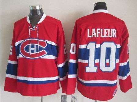 Men's Montreal Canadiens #10 Guy Lafleur 1970-71 Red CCM Vintage Throwback Jersey
